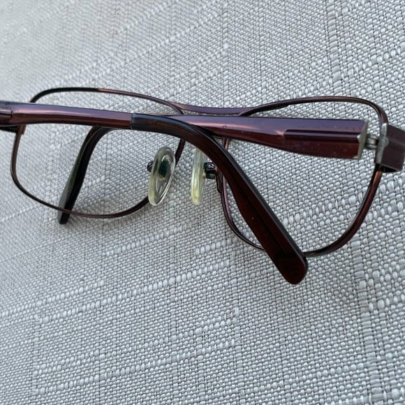 Kirkland Signature Men Glasses Frame FREDERICK Dark Brown Tone Eyeglasses Italy - Picture 3 of 12